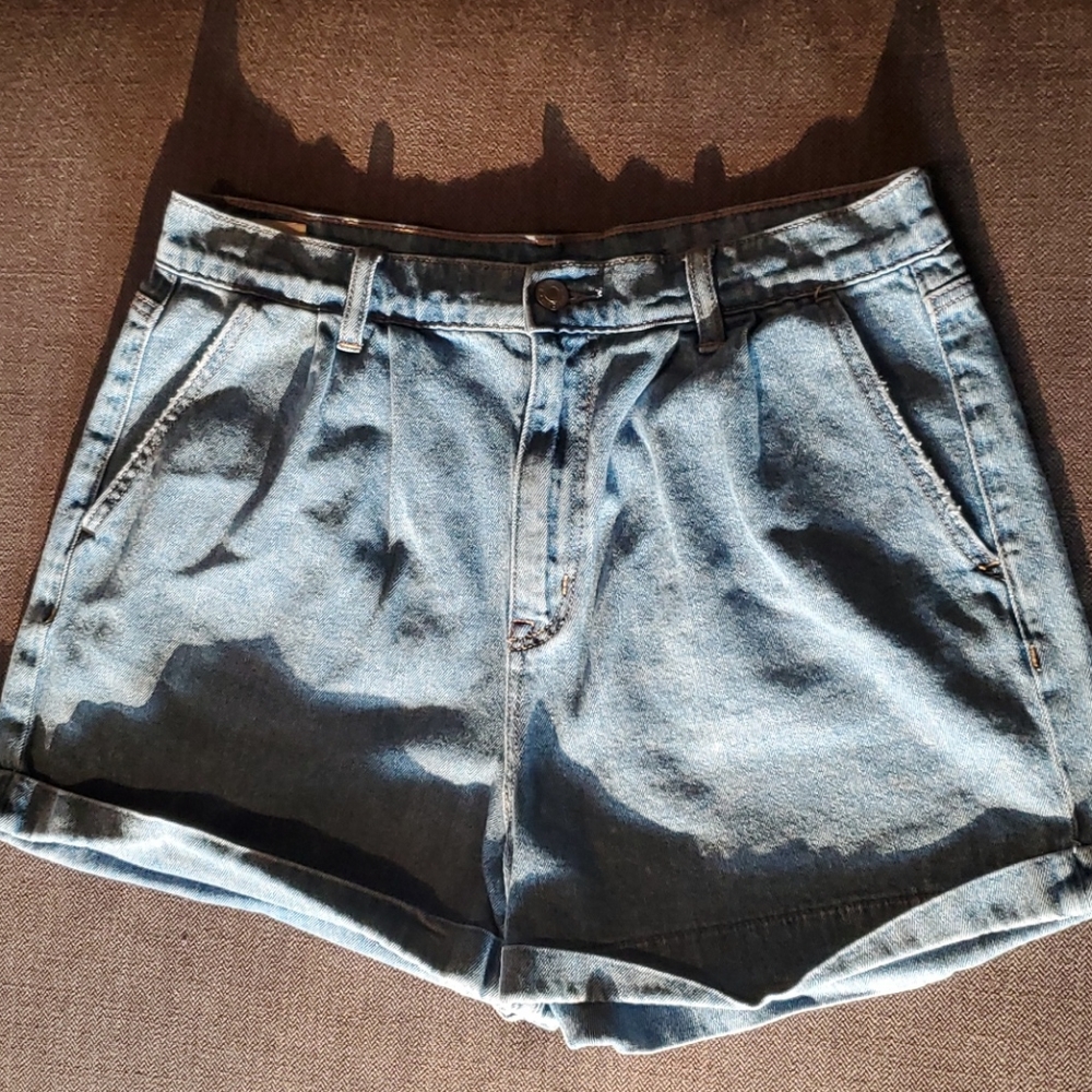 American Eagle hipster high-rise denim shorts